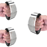 The Press & Knead | Stainless Steel Garlic and Root Vegetable Mincer Set