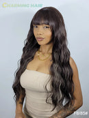 Peruca Longo Cacheado Wig Cabelo Fibra Orgânica Premium Alta Qualidade Colocação Fácil Identica ao Humano 70cm 270g