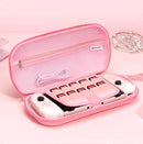 GeekShare Star Wings Carrying Case for Nintendo Switch/OLED,Portable Hardshell Slim Travel Pink Carrying Bag for NS Accessories