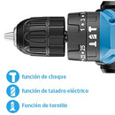 Cordless Hammer Drill Set, with 2 21V 1.5 Ah Batteries, 25+3 Torque Adjustment, 2 Speed, Don Feliz