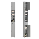 SoBuy BZR34 high cabinet with 5 compartments Bathroom cabinet with 1 drawer and doors bathroom furniture White BHT about 20x180x20cm