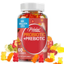 Probiotic + Prebiotic - Supports Digestion and Gut Health, Relieves Bloating and Constipation, and Boosts Immunity - 60 Gummies