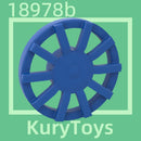 Kury Toys DIY MOC For 18978b 10pcs Building block parts For Wheel Cover 10 Spoke - for Wheel 18976