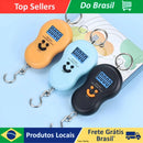 Balanças Portátil Digital Mão Bolsa Mala Sacolas Peixe Até 50kg