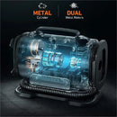 The Nomad Press | Dual-Power 110V-230V Portable Air Compressor