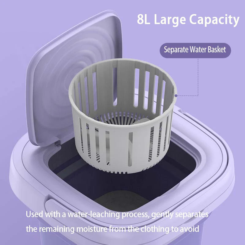 9/10/11/12/13L Folding Machine Bucket for cloths Socks Underwear clean clean Portable Small Travel drinking Machine