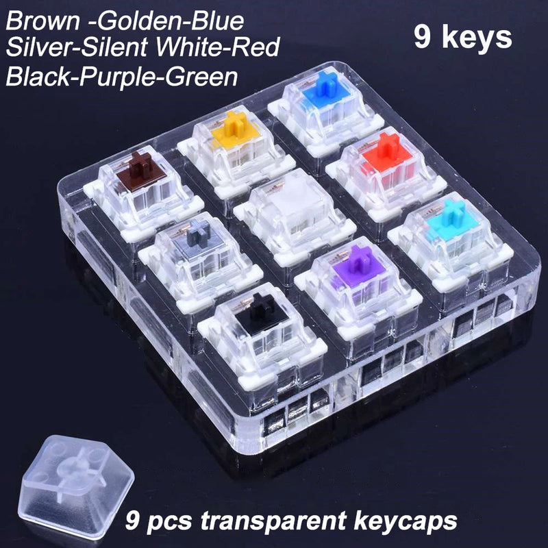 Outemu Switches Tester for Mechanical Keyboard Blue Red Brown Black Purple Green Gold Silver Silent White Axis Customize Gaming