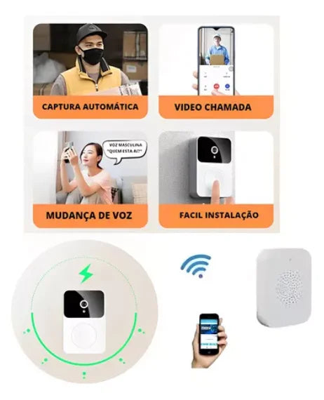Smart Intercom Wireless Wifi Camera And Audio Doorbell-Neverdie Store