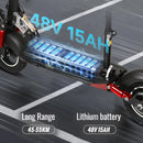 Electric Scooter With Seat 800W Max Speed 45-50km/h Range 35-55km 10inch Off-Road Tires Dual Shock Absorbing Folding EScooter