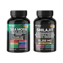 Quitmood Sea Moss Shilajit Energy Bundle for Man & Women, with Black Seed Oil, Ashwagandha, Ginger, Burdock Root, Turmeric