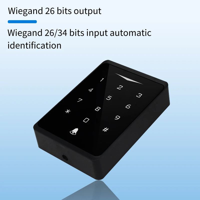 2.4G Wifi Tuya & Smartlife App Backlit Access Control Keypad IP66 Waterproof Standalone RFID 125kHZ EM Card Reader Wiegand 26Bit