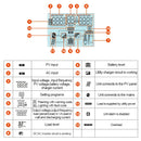 Powland 11KW 6.2KW 48V 4KW 24V Hybrid Solar Inverter Dual MPPT 160A Pure Sine Wave 230V Single phase On-grid Off-grid  VAT Free