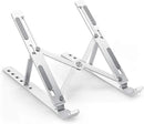 Suporte Fino Para Notebook Base Dobrável de Alumínio Ergonômico Ajustável e Portátil