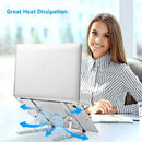 Suporte Fino Para Notebook Base Dobrável de Alumínio Ergonômico Ajustável e Portátil