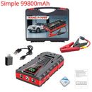 99800mAh Portable Car Jump start Peak 5000A Power Bank charge 12V Auto start Equipment Oil Diesel Car Emergency Battery