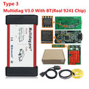 Top Sell 2021.11 Multidiag Pro Bluetooth 2PCB OBD2 Scanner TCS PRO VCI V3.0 V9.0 NEC Relay Real 9241A Car Truck Diagnostic Tool