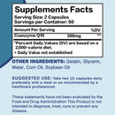 CoQ10 Capsules - Promote Cardiovascular and Heart Health, Provide Energy, Circulation Support, Antioxidant - 120 Capsules