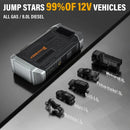 POPDEER PD-JA3 5000A 4-in-1 Jump Starter, 150PSI Air Compressor, 12V USB Powerbank with LCD Display, 10L Gas/8L Diesel
