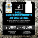 Magnesium Citrate Capsules - Supports Bone, Muscle, Sleep, and Skin Health - 120 Capsules