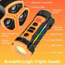 Newest Dog Repeller Portable Ultrasonic Deterrent Handheld Anti-barking 3in1 Dog Training Device Repel Animals Pets Dog Trainer