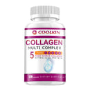 Collagen Complex - with Types I, II, III, V, X - for Healthy Hair, Bones, Cartilage, Skin & Nails - 120 Capsules