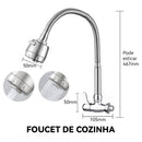 Torneira de cozinha de parede, espaços culinários gourmet