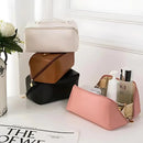 Women's Necessaire Bag for Makeup and Cosmetics Leather Large Capacity Portable Travel Bag