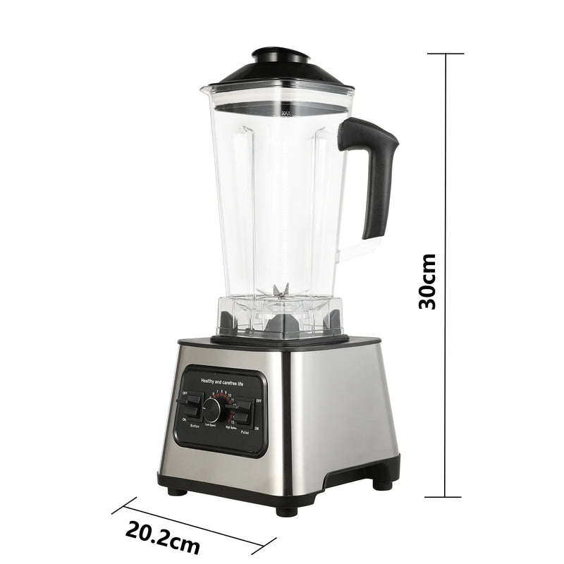 6000W Power multi-function Professional Blender 4-Blade 2-In-1 Wall Breaking Machine 2.5L Container Ice Nut Fruit mix Strong