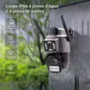 6MP 4K Dual P11 Camera-360 ° + Night Vision, LED Alarm, Waterproof, 2-Way Audio