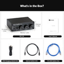 Fosi Audio Q4 Mini Stereo USB Gaming DAC & Kopfhörerverstärker Audio-Konverter-Adapter für Heim-/Desktop-Aktivlautsprecher