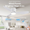 Ceiling Fan with LED Light And Remote Control  Modern Slim Design Energy-saving Decorative Light with Fan Ideal for Bedroom