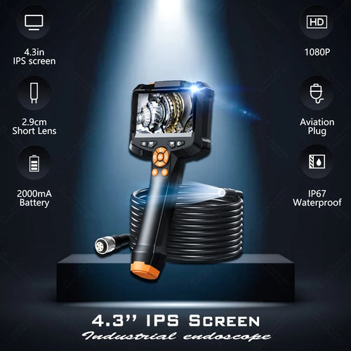 The Inner Oracle | 4.3-Inch 1080P Industrial Inspection Endoscope with 5m Cable