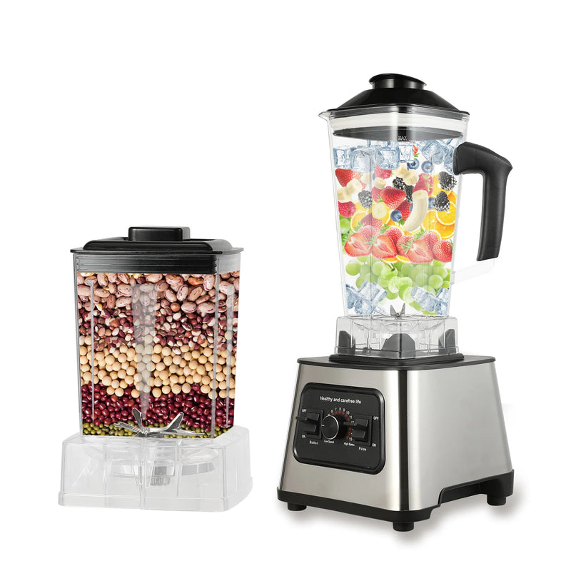 6000W Power multi-function Professional Blender 4-Blade 2-In-1 Wall Breaking Machine 2.5L Container Ice Nut Fruit mix Strong