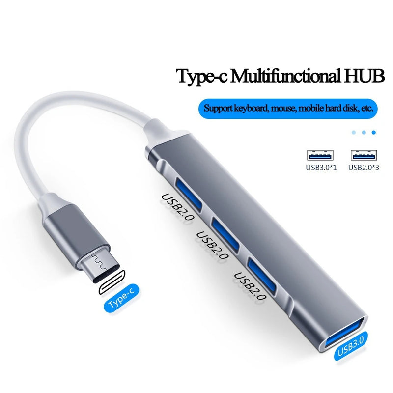 Hub Usb 3.0 4 Portas 5 Gbps Super Rapido Mouse Teclado Hd