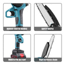 The Timber Ghost | 6-Inch Professional Mini Chainsaw with Dual 21V High-Capacity Battery System
