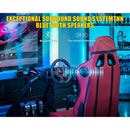 GTPLAYER Racing Simulator Cockpit with Seat, Sim Racing Cockpit Multi-function Adjustable Gaming Wheel Stand for G25 G27 G29