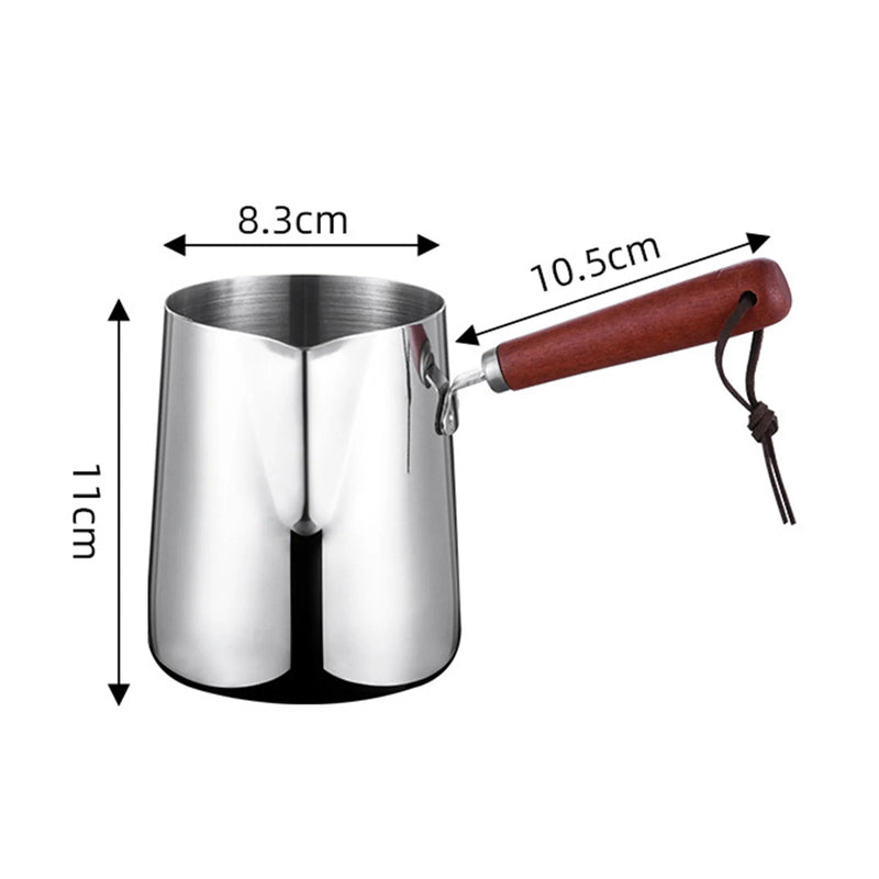 Turkish Coffee Pot Stainless Steel Coffee Maker with Long Handle Long Handle Coffee Moka Pot Kitchen Tools