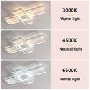 Modern LED Ceiling Light, Dimmable Ceiling Lamps for Bedroom Living Room Dining Room Kitchen Office with Remote Controlller