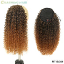 Rabo de Cavalo Curtos Ondas Profundas Cabelo Fibra Proteica Orgânica de Alta Qualidade Afro Cacheado 60cm100g "PATRICIA"-MODA