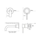 Bagnolux Polished Or Brushed Rose Gold Bathroom Faucet Brass Round Hole Concealed Type Household Hot Cold Bathroom Faucet