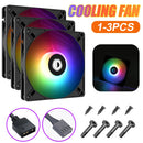ID-COOLING NO-9215-XT ARGB Case Fan CPU Cooling Fan RGB Case Fan 5V ARGB Synchronous 92*15mm CPU/GPU Cooler PWM Fan