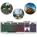 Gamer Knup Kp Te120 LED RGB Abnt2 White Keyboard Lighting Keys Portuguese Brazil High Performance Computer Notebook Home