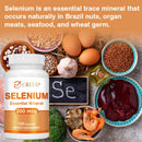 Selenium Capsules - Antioxidant Support, Boosts Immune System, Boosts Energy Levels Thyroid Support - 120 Capsules