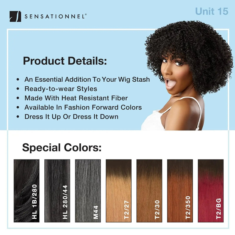 Sensationnel Dashly Wig UNIT 15 - Stylish Look, Trendy Style, Easy to Wear, Effortless Glamour