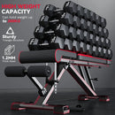 Versatile Adjustable Folding Weight Bench with Resistance Bands