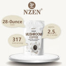 Premium Mushroom Coffee Powder: Arabica Coffee with 10-Mushroom Blend (Lion's Mane, Chaga, Reishi & More) for Enhanced Focus, En