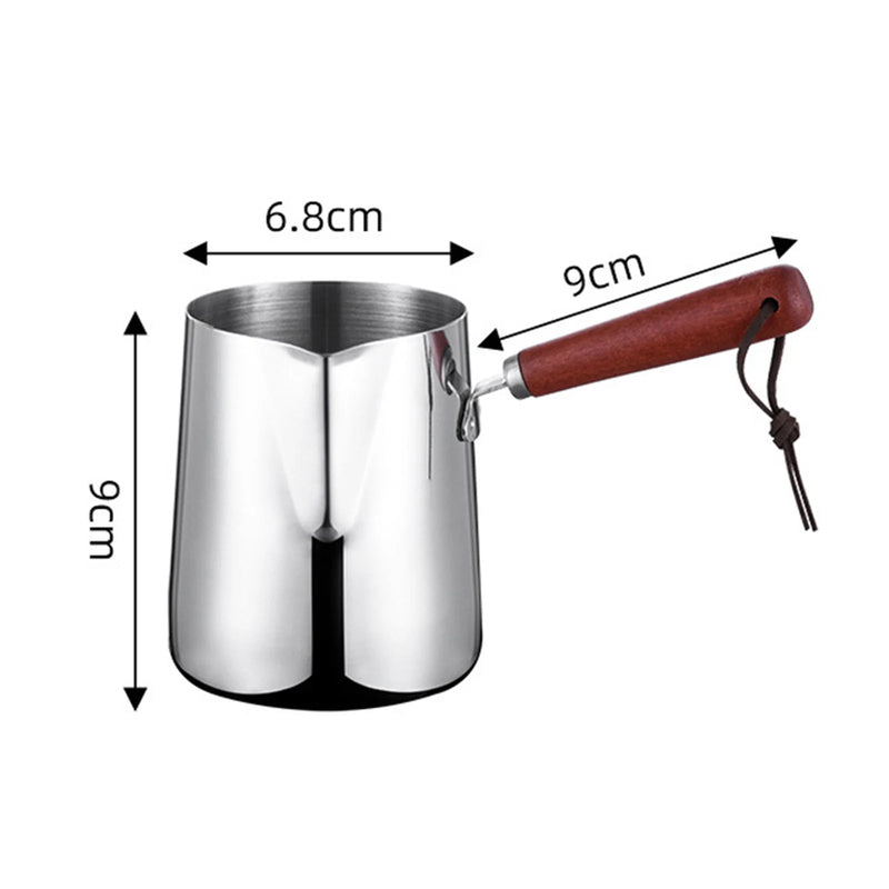 Turkish Coffee Pot Stainless Steel Coffee Maker with Long Handle Long Handle Coffee Moka Pot Kitchen Tools
