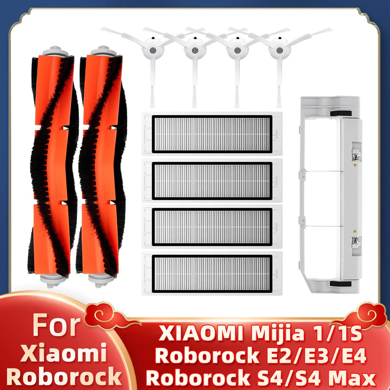 Fit For Xiaomi Mi Robot Vacuum Cleaner 1/1S SDJQR01RR SDJQR02RR SDJQR03RR Roborock E3, S4, S4 Max,S5 Main Side Brush Hepa Filter