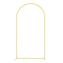 Gold Wedding Arch Backdrop Frame for Party Reusable Balloon Stand for Bridal Shower Birthday Ceremony Garden Decor 6/6.6/7.2FT