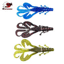 ESFISHING Craw Baits Kicker Bug 90mm Peche Wholesale Wobblers For Trolling Shine Silicone Pesca Soft Fishing Lure Bait Tackle